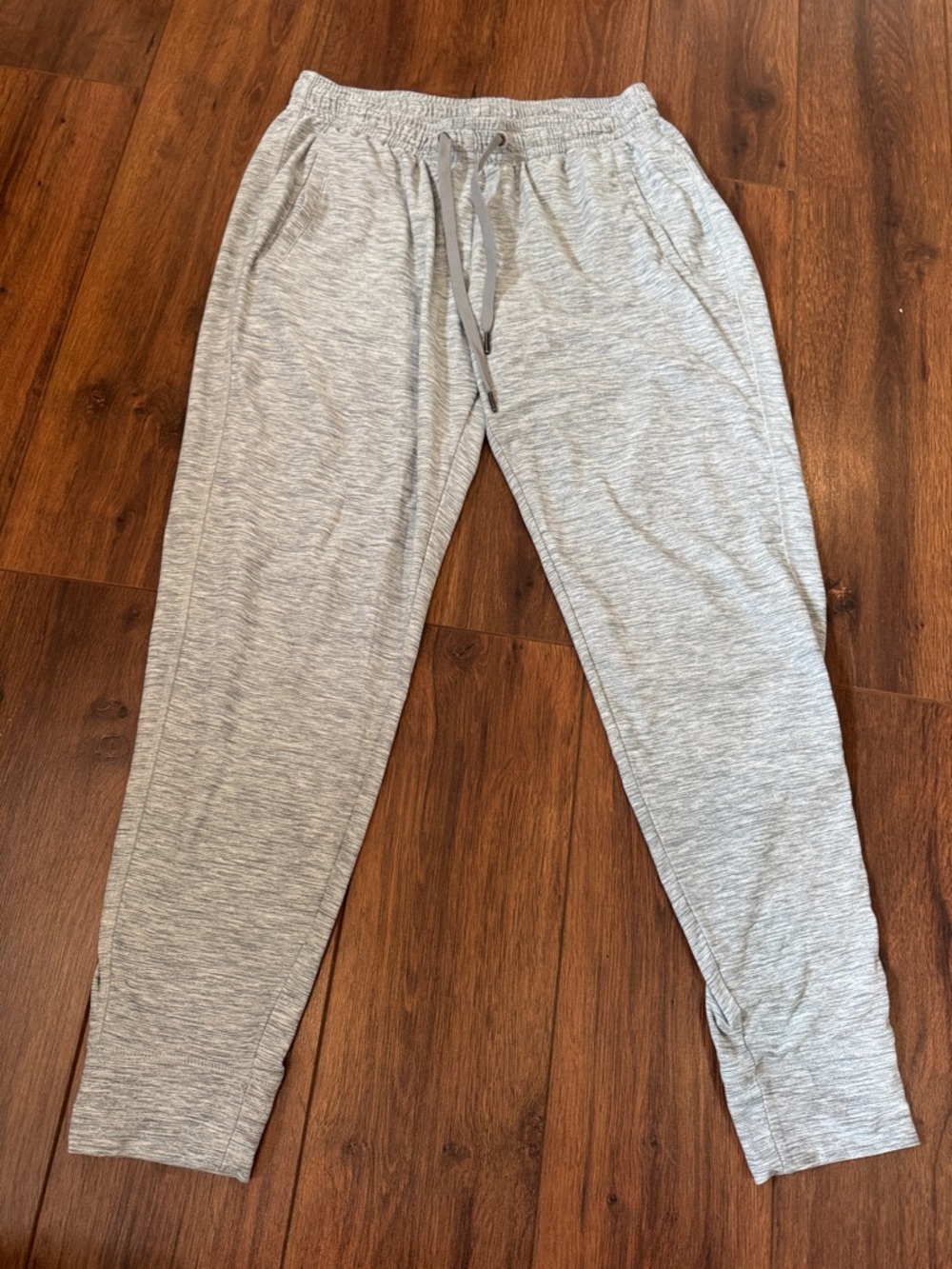 Old Navy Light Gray Heather Drawstring Jogger Pants Size Small